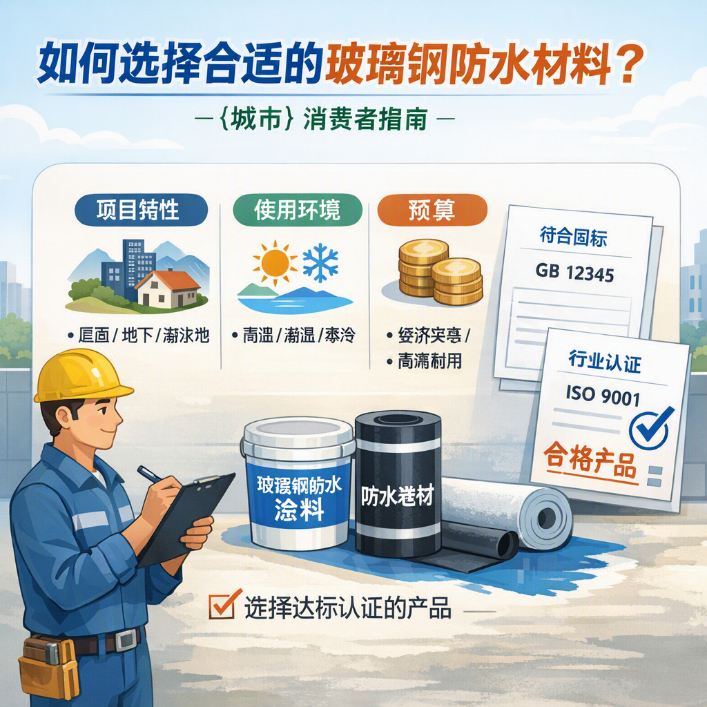 如何判定玻璃钢防水材料的合格标准？ 阿克苏 消费者指南